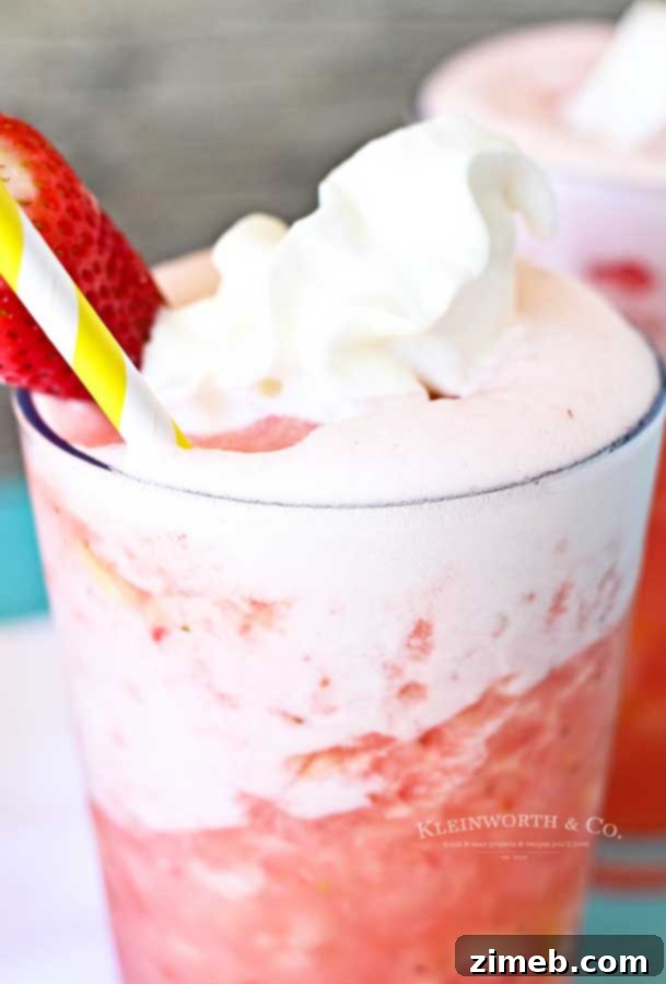 drink recipe - Strawberry Pineapple Slush