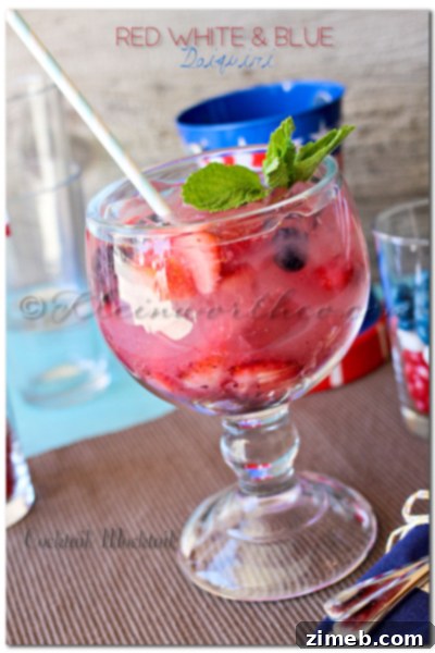 Red, White & Blue Daiquiri