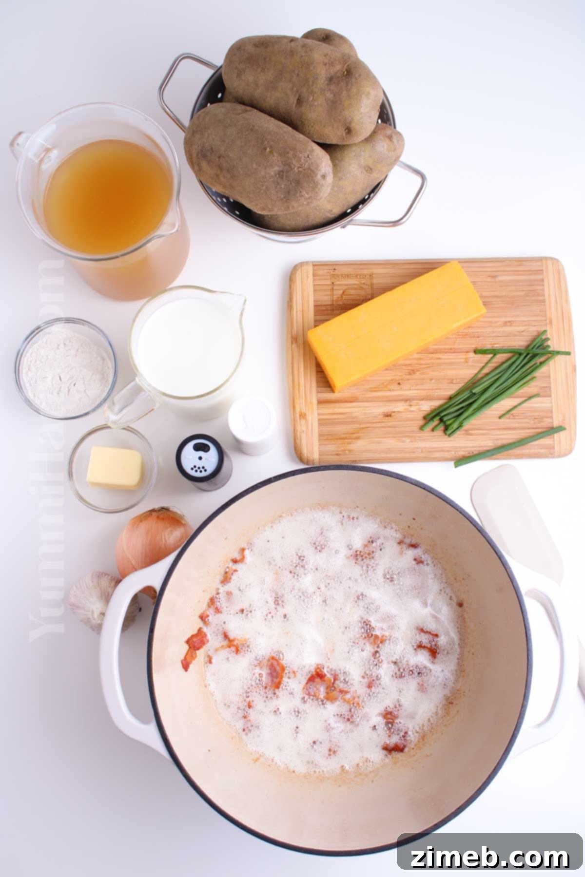 Ultimate Loaded Potato Soup 5 how to make Loaded Baked Potato Soup