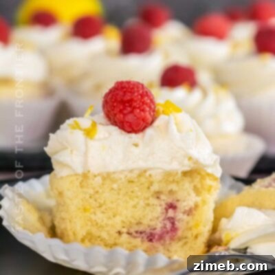 Lemon and Raspberry Cupcakes