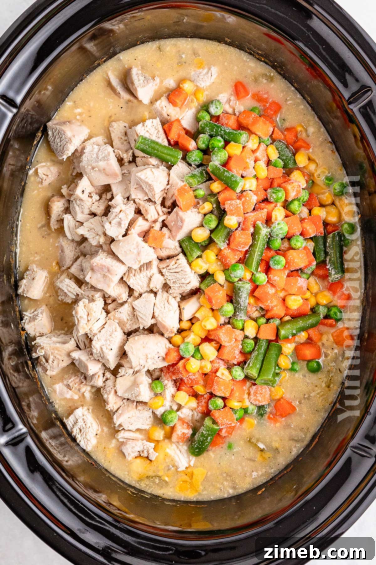 Slow Cooked Comfort Chicken Pie 7 How to make Slow Cooker Chicken Pot Pie
