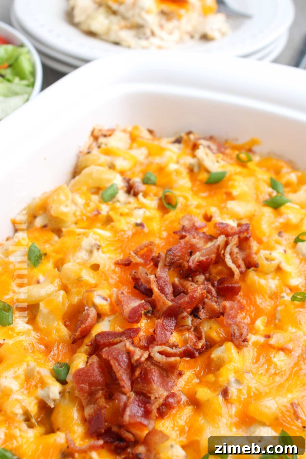 Easy chicken dinner with creamy sauce and cheese