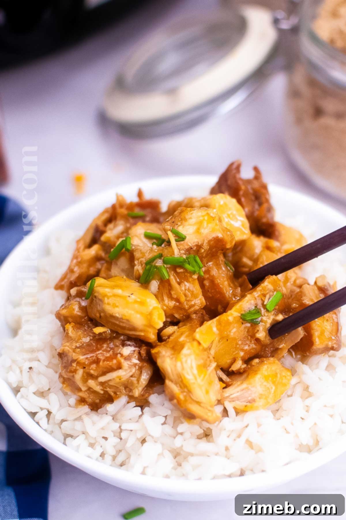 Zesty Orange Slow Cooker Chicken 15 chicken dinner in the crockpot with orange sauce