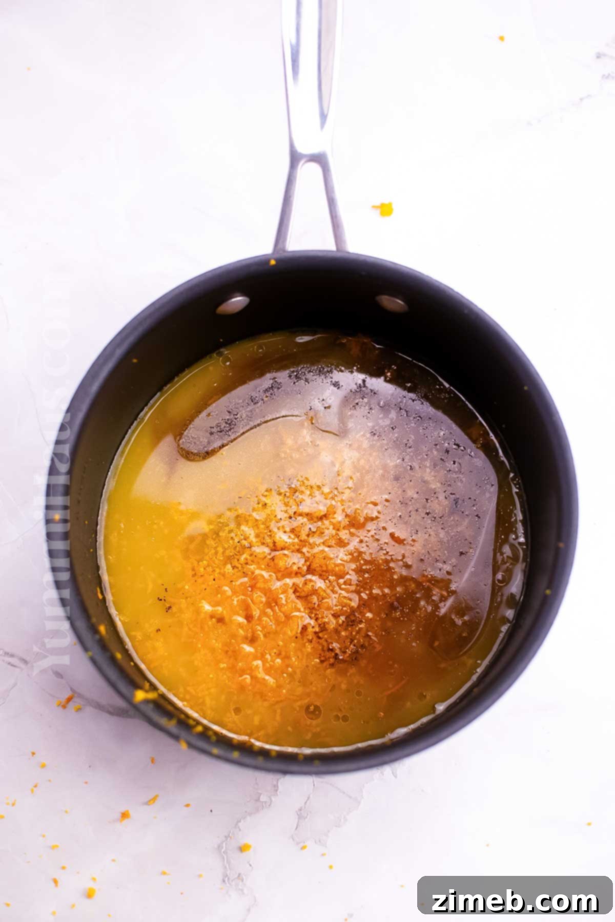 Zesty Orange Slow Cooker Chicken 6 making the orange chicken sauce