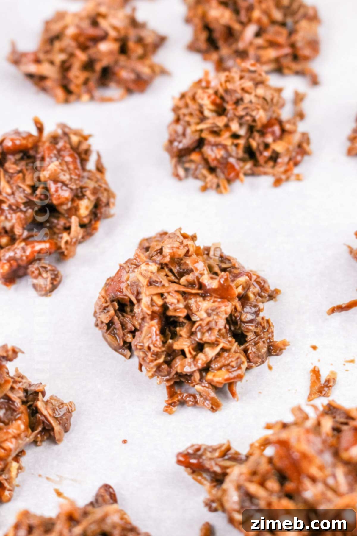 Delicious low carb dessert with chocolate and coconut