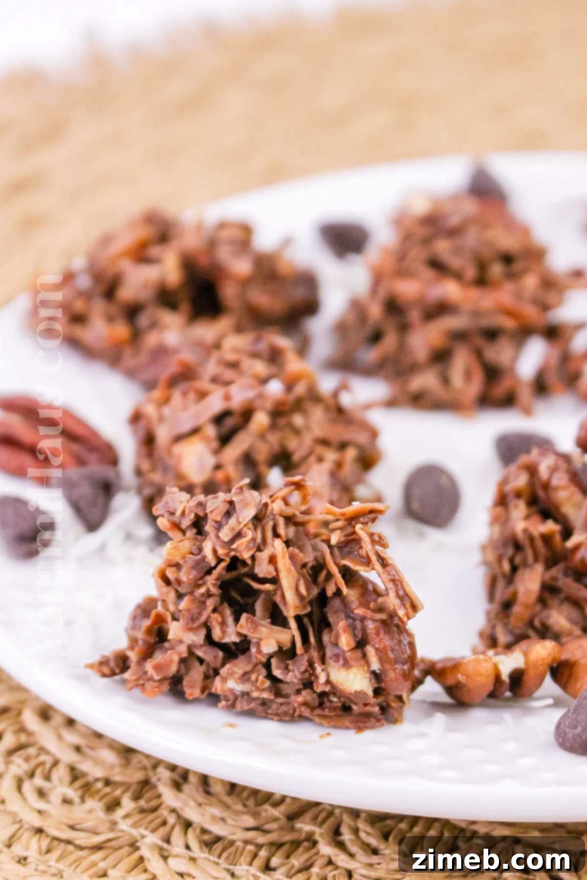 Sugar-free chocolate coconut treat perfect for keto diet