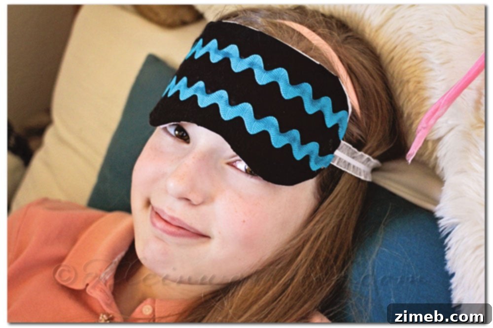 No Sew Sleep Mask for kids blocking light