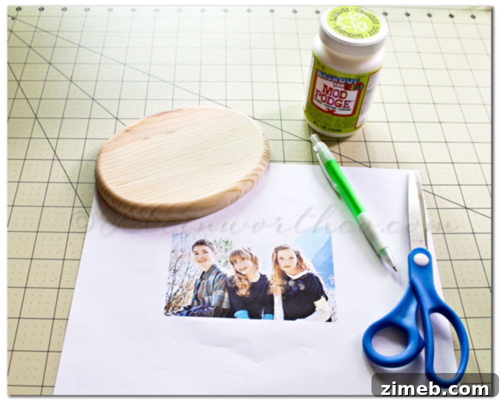 Mod Podge Picture Plaque