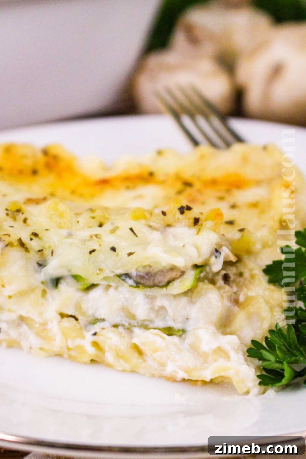 Creamy Vegetable Lasagna 14 lasagna with creamy white sauce