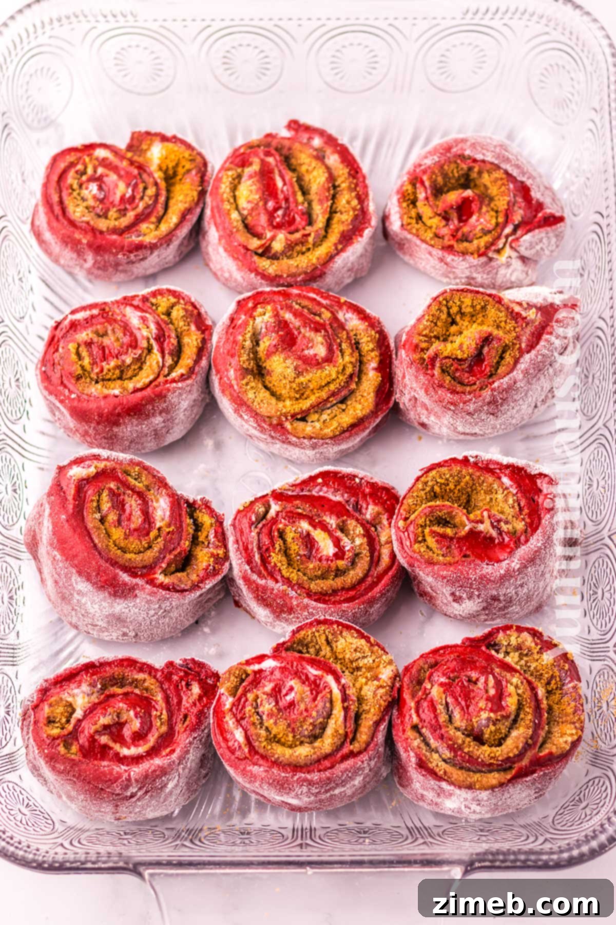 ready to bake the cinnamon rolls