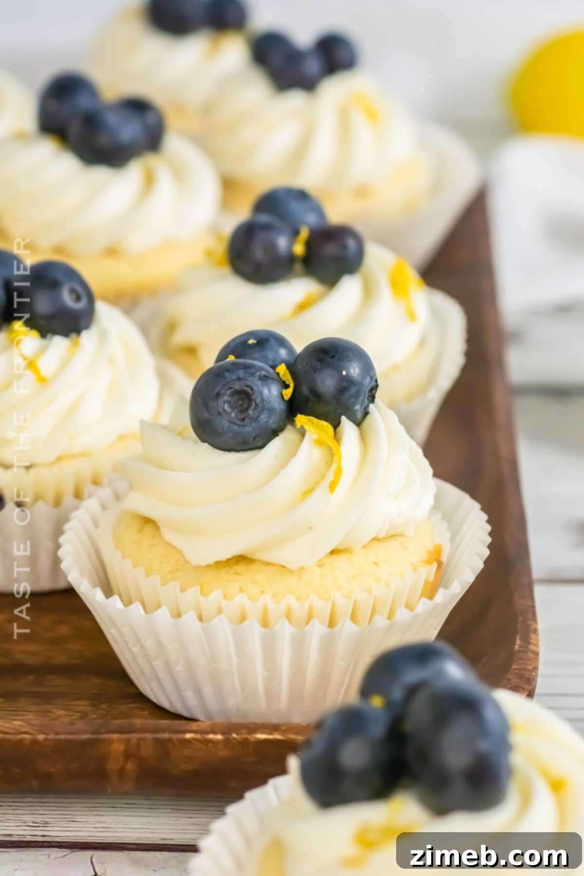 Zesty Blueberry Delight Cupcakes 15 sweet treat with blueberries