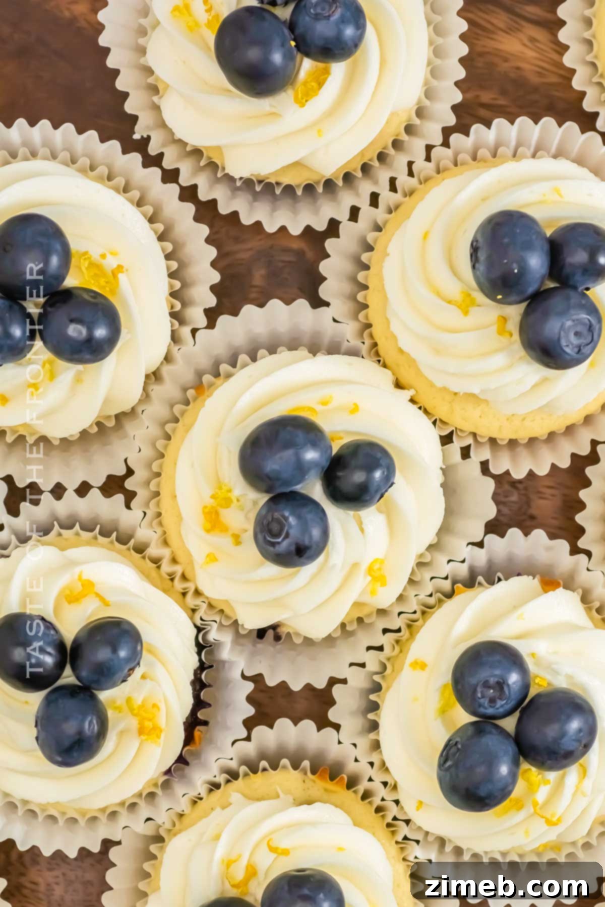 Zesty Blueberry Delight Cupcakes 3 lemon treats for spring