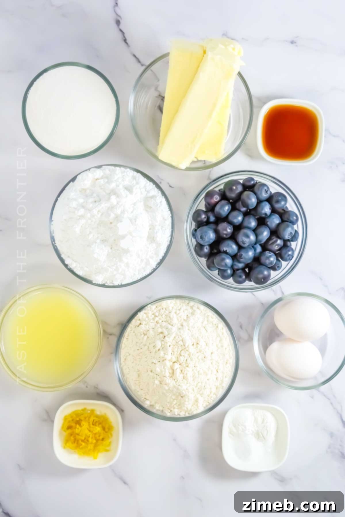 Zesty Blueberry Delight Cupcakes 4 Lemon Blueberry Cupcake ingredients