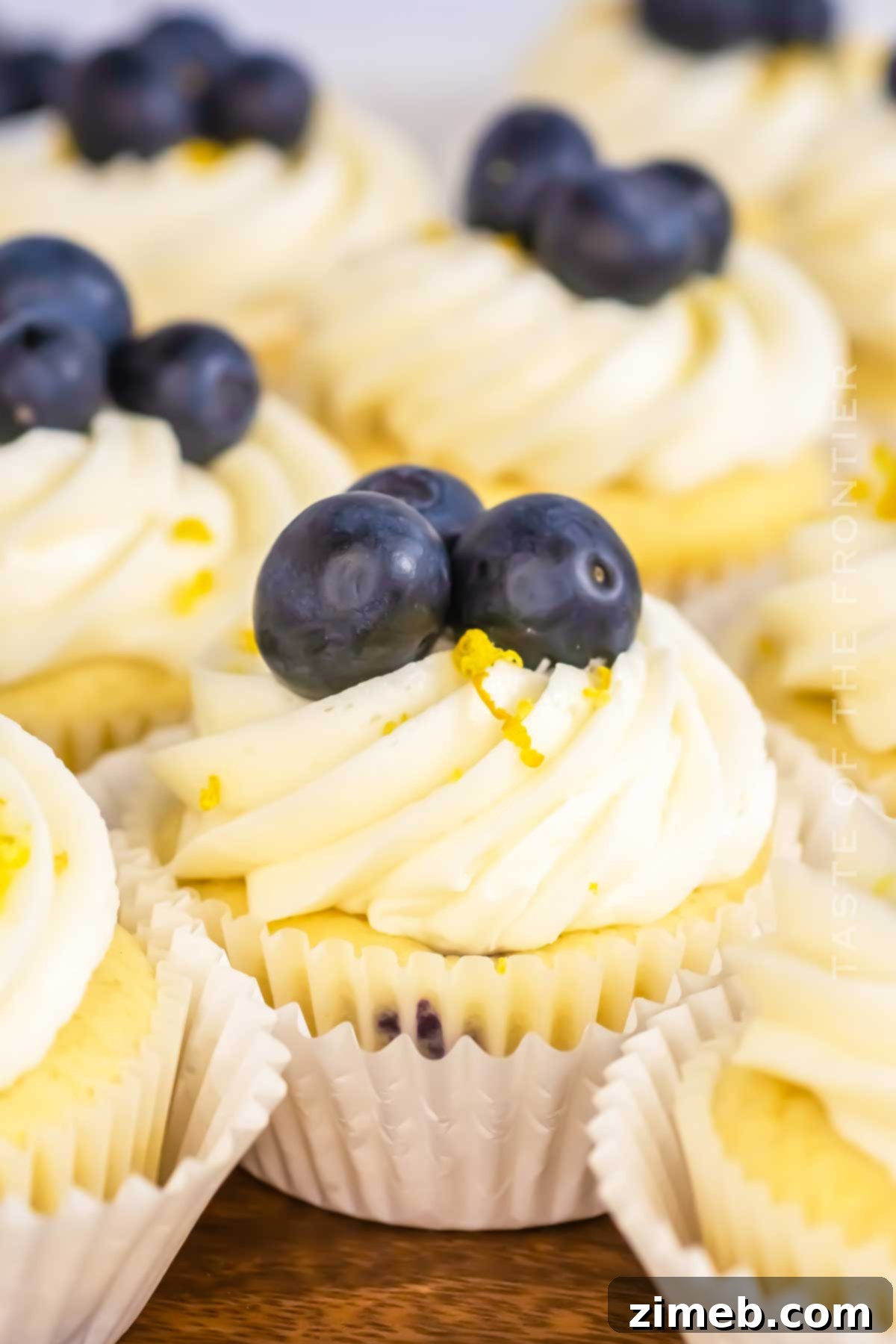 Zesty Blueberry Delight Cupcakes 8 Lemon Blueberry Cupcakes recipe
