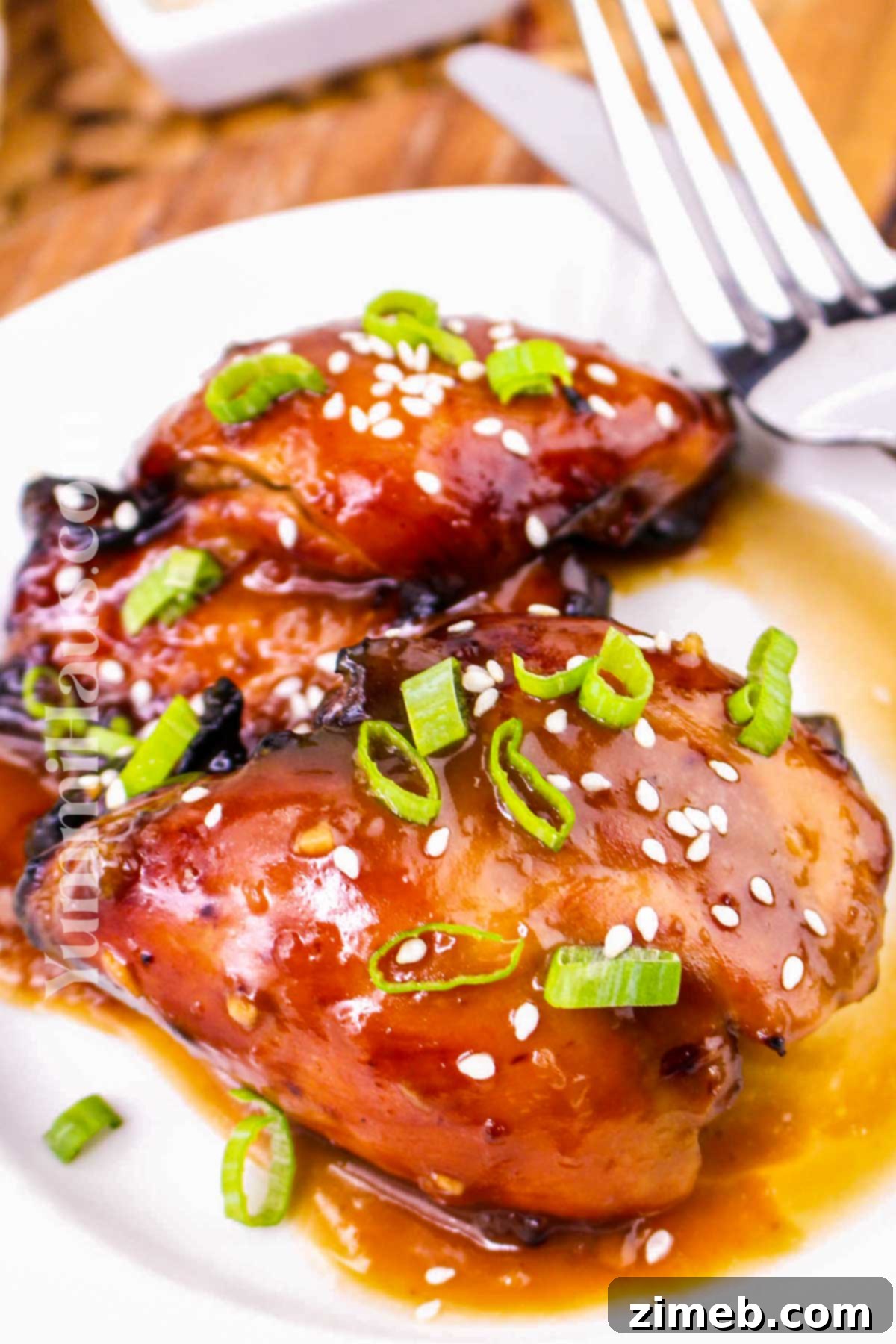 Crispy Air Fryer Teriyaki Chicken Thighs 15 quick chicken dinner