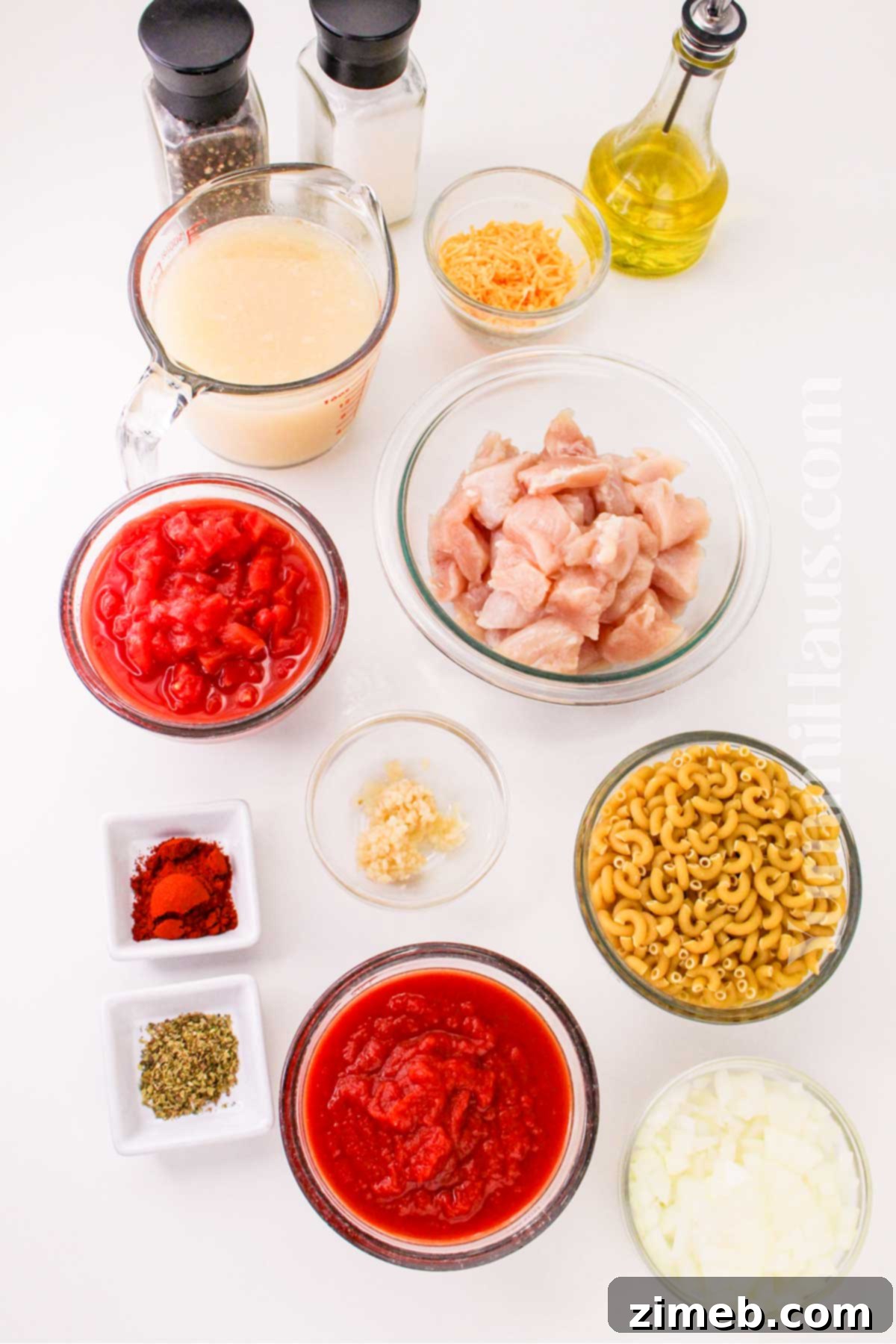 Chicken Goulash ingredients