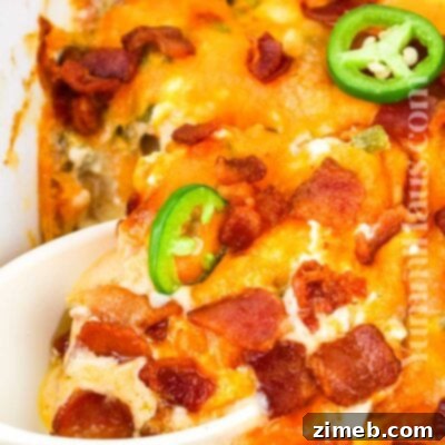 Chicken Jalapeno Popper Casserole
