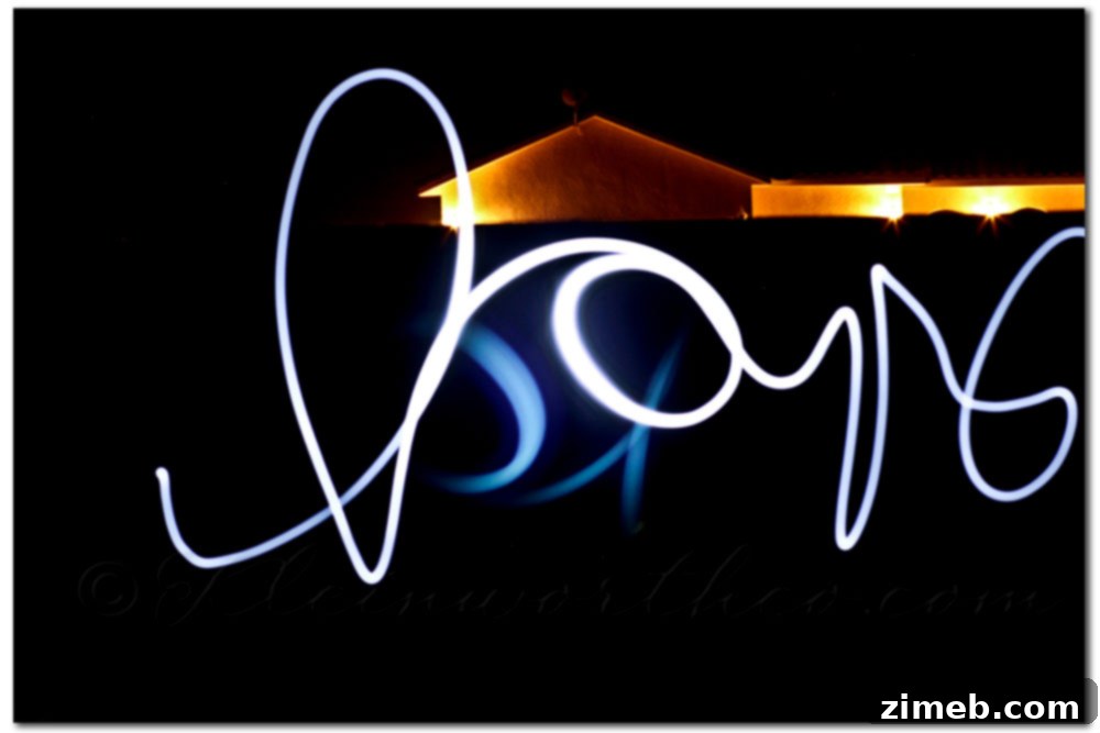 Drawing with Light Tutorial - Dark Garage