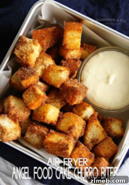 Individual French Apple Delights 8 Air Fryer Angel Food Cake Churro Bites
