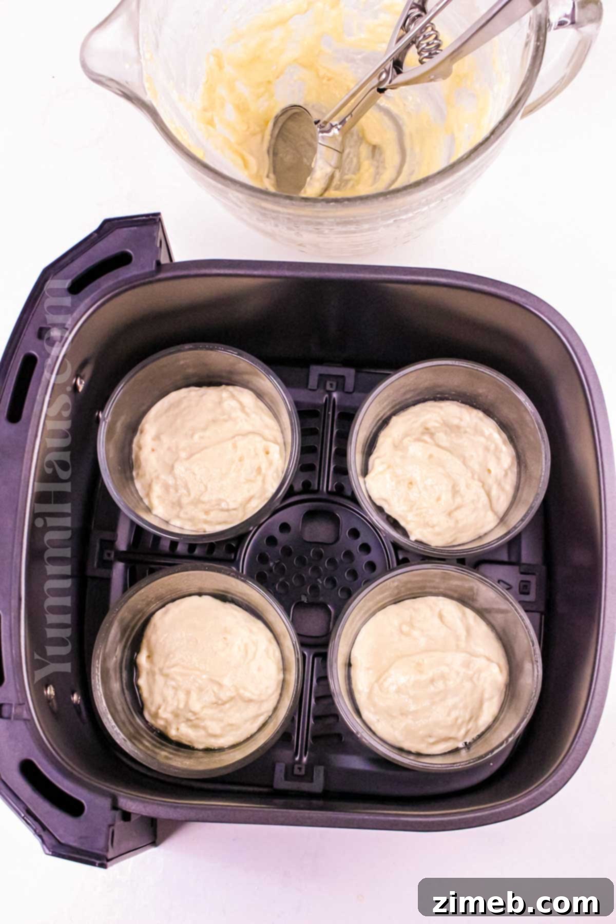 Fluffy Air Fryer Pancakes 6 Process of making Air Fryer Pancakes
