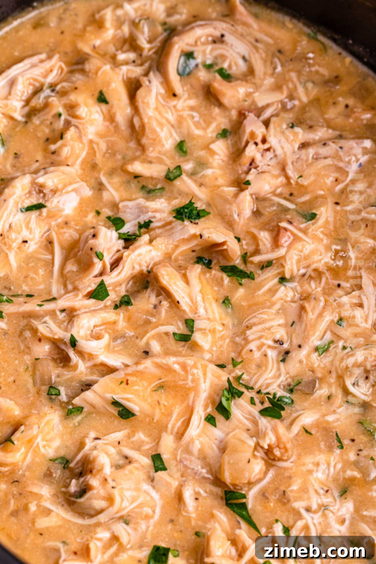 Cozy Comfort Crockpot Chicken and Gravy 9 Finished Crockpot Chicken and Gravy recipe
