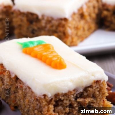 Spiced Carrot Cake Bars with Cream Cheese Frosting