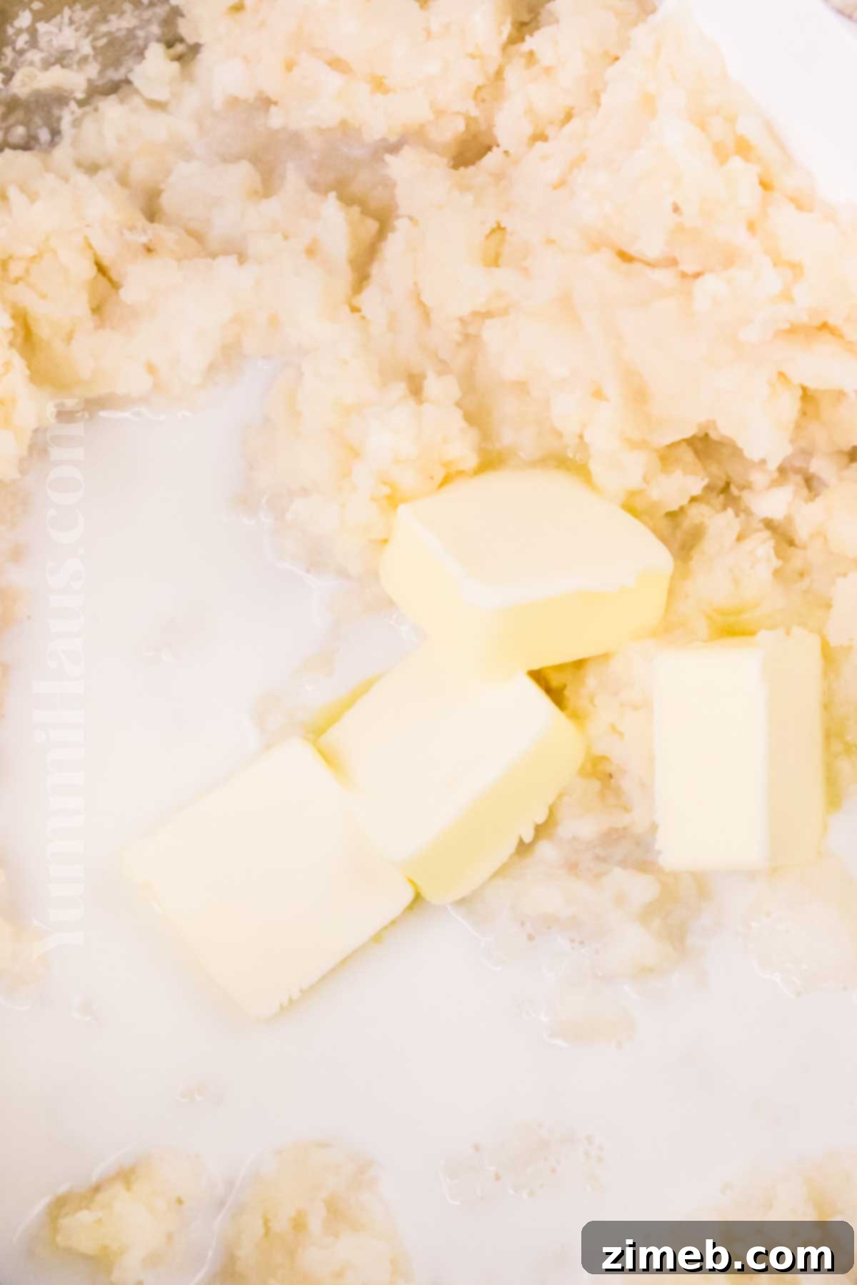 Hearty Irish Cottage Pie 7 Mashing potatoes for the creamy topping of Irish Cottage Pie