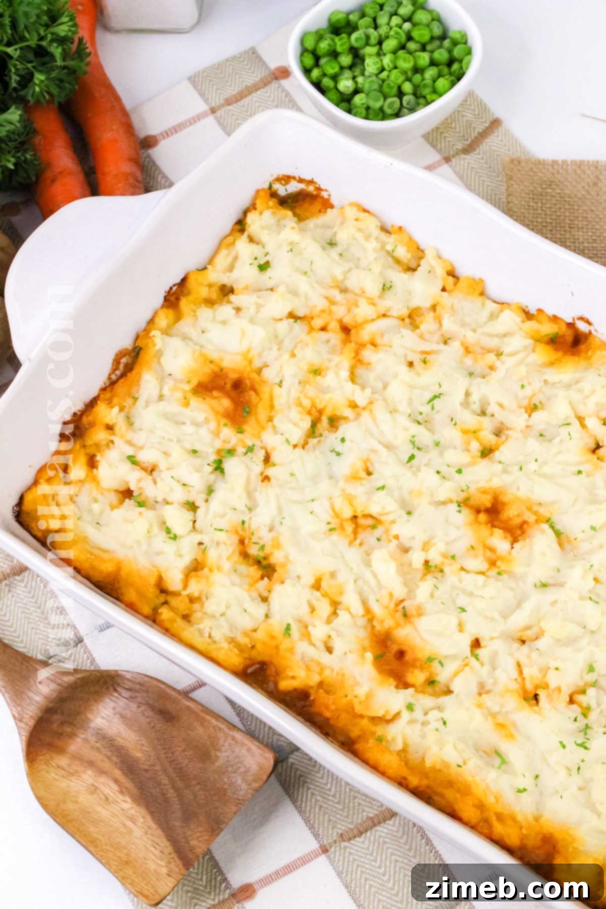 Hearty Irish Cottage Pie 8 Beautifully baked comfort food dinner, an Irish Cottage Pie ready to serve