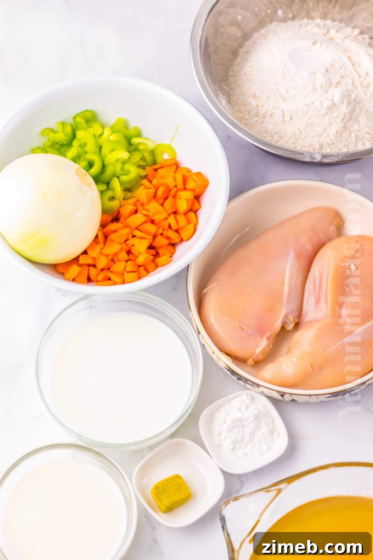 Chicken and Dumplings Soup ingredients