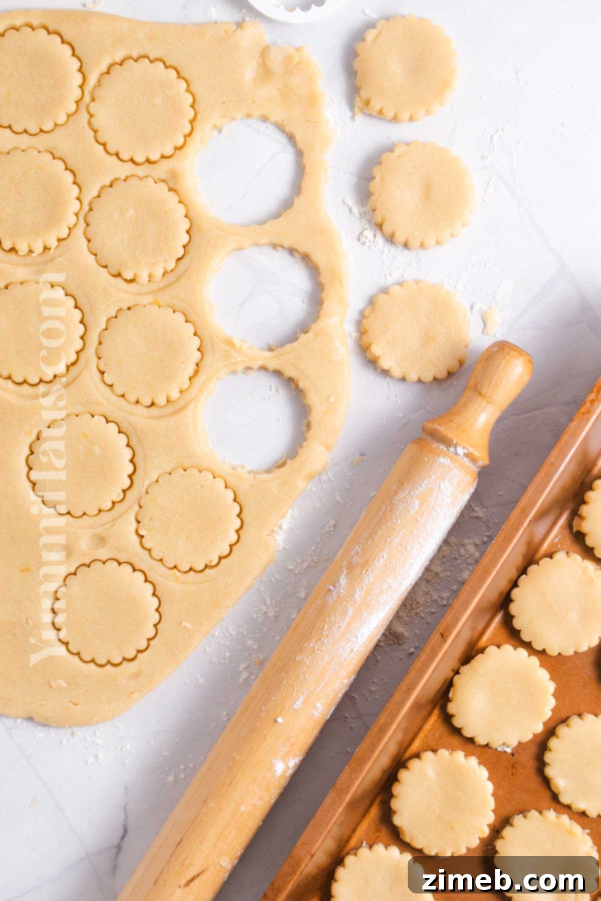 Sunshine Lemon Shortbread 6 How to make Lemon Shortbread Cookies step-by-step