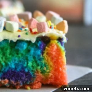 Rainbow St. Patrick's Day Cake