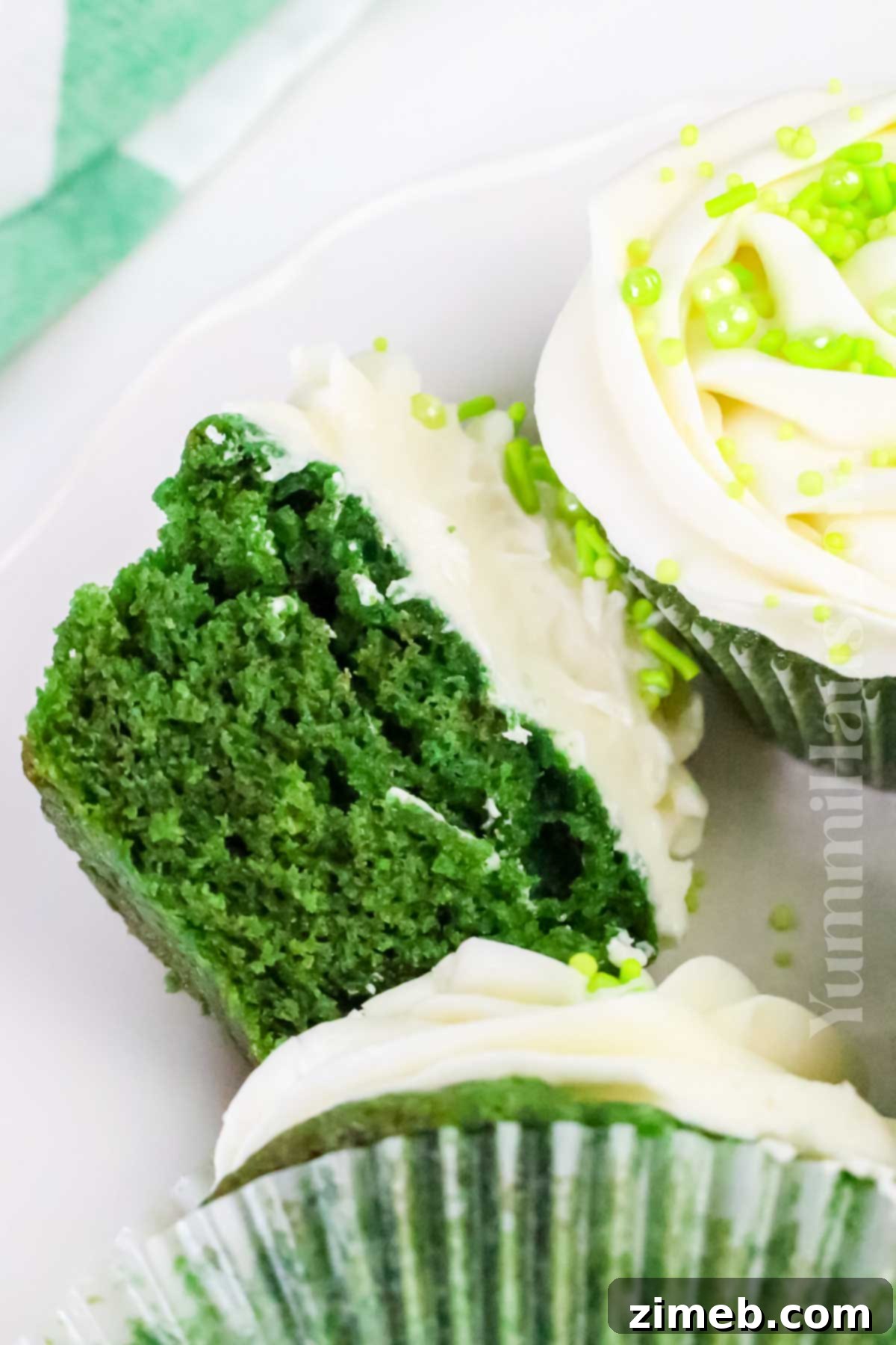 Green Velvet Cupcake recipe