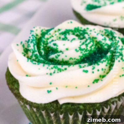 Green Velvet Cupcakes