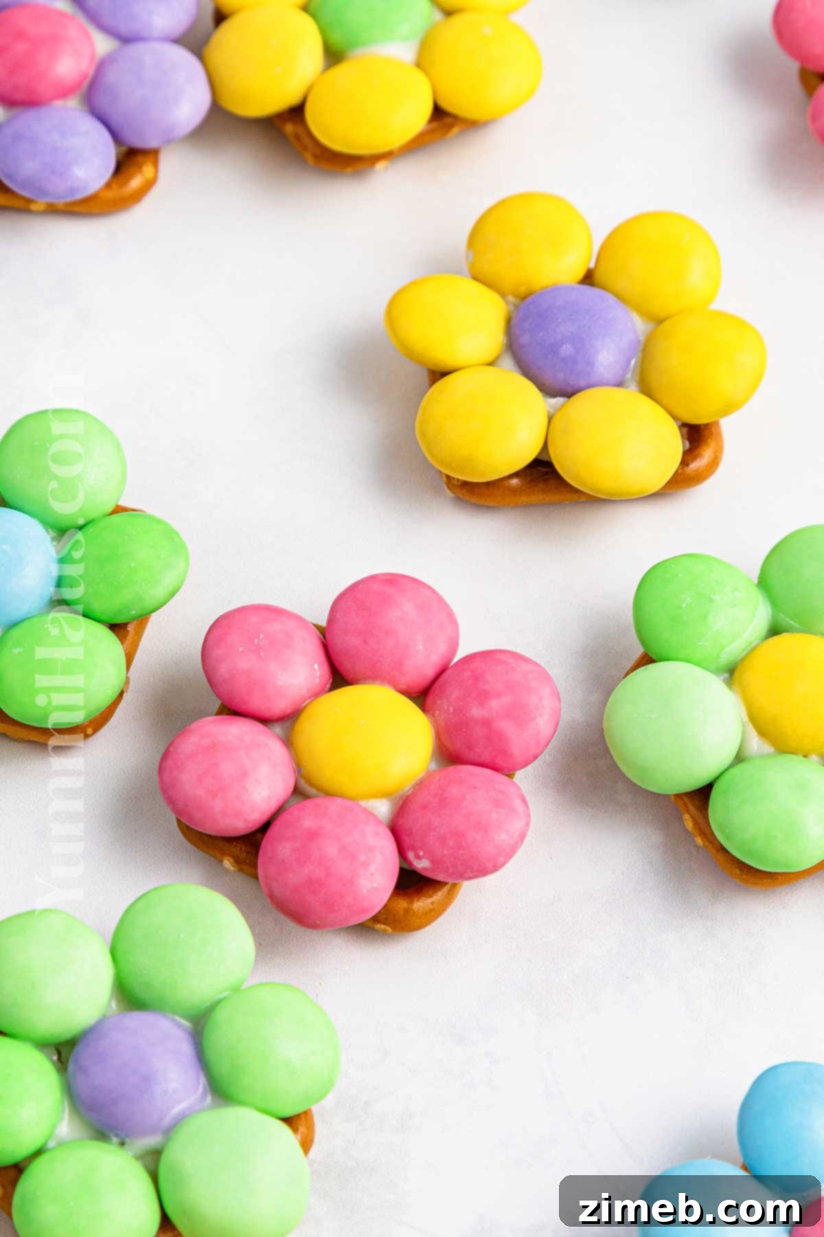 Blossom Pretzel Treats 7 Salty sweet snack for spring and Easter