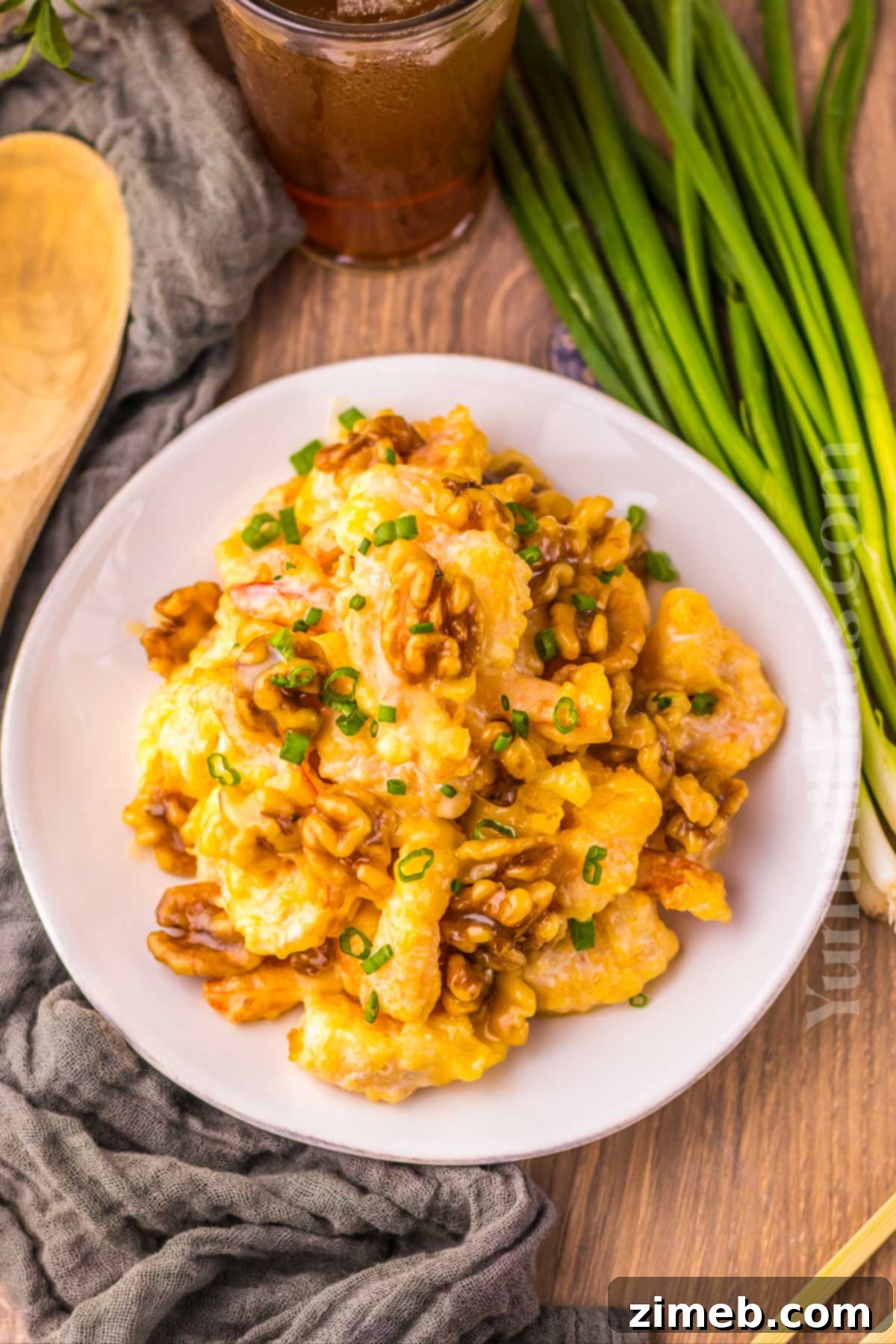 Golden Honey Walnut Shrimp 3 Copycat Panda Express Honey Walnut Shrimp recipe for homemade Chinese food.
