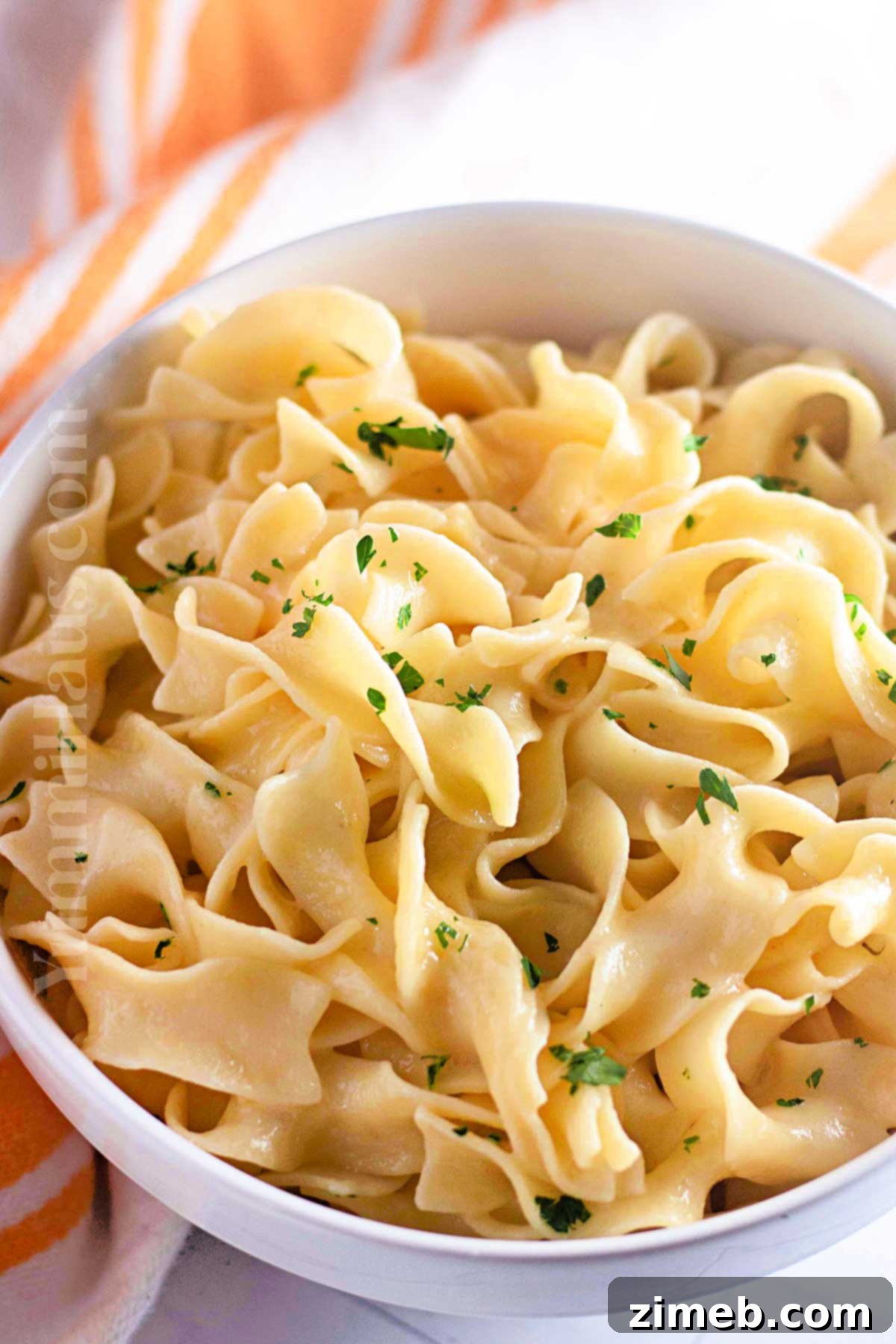 Butter Kissed Pasta 3 cooked egg noodles