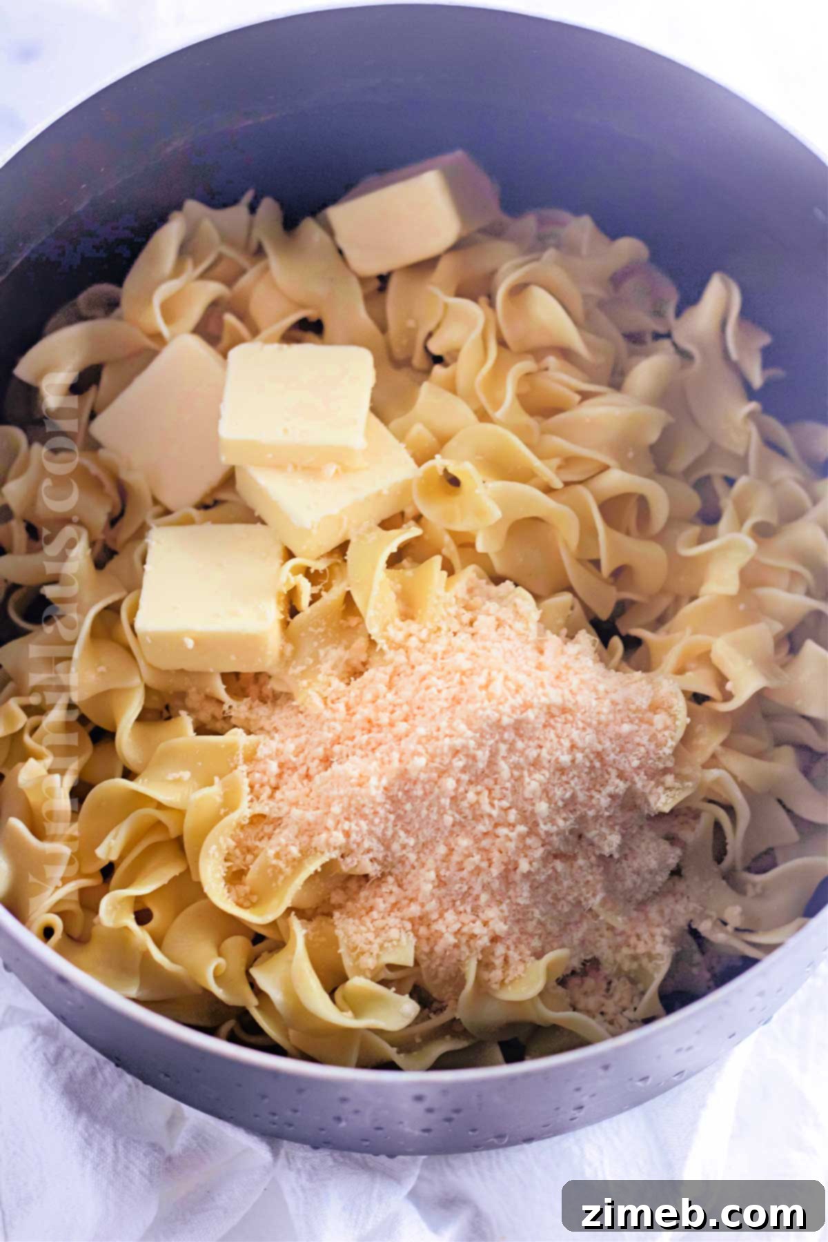 Butter Kissed Pasta 5 how to make Buttered Noodles