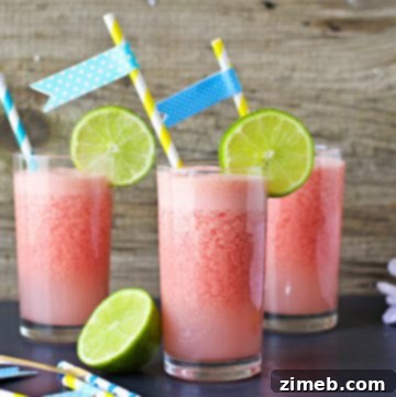 Ingredients for Creamy Watermelon Lime Chiller