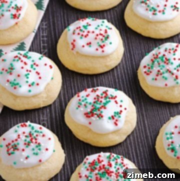 holiday sprinkles Italian cookies