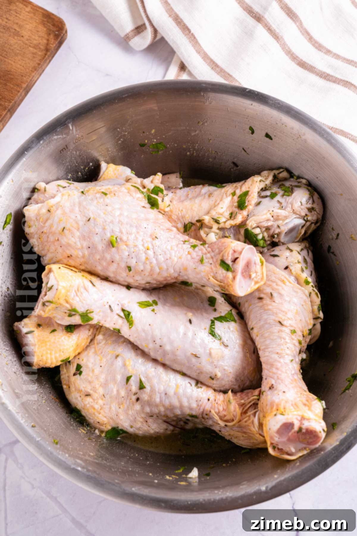 Crispy Air Fryer Drumsticks 6 making chicken legs