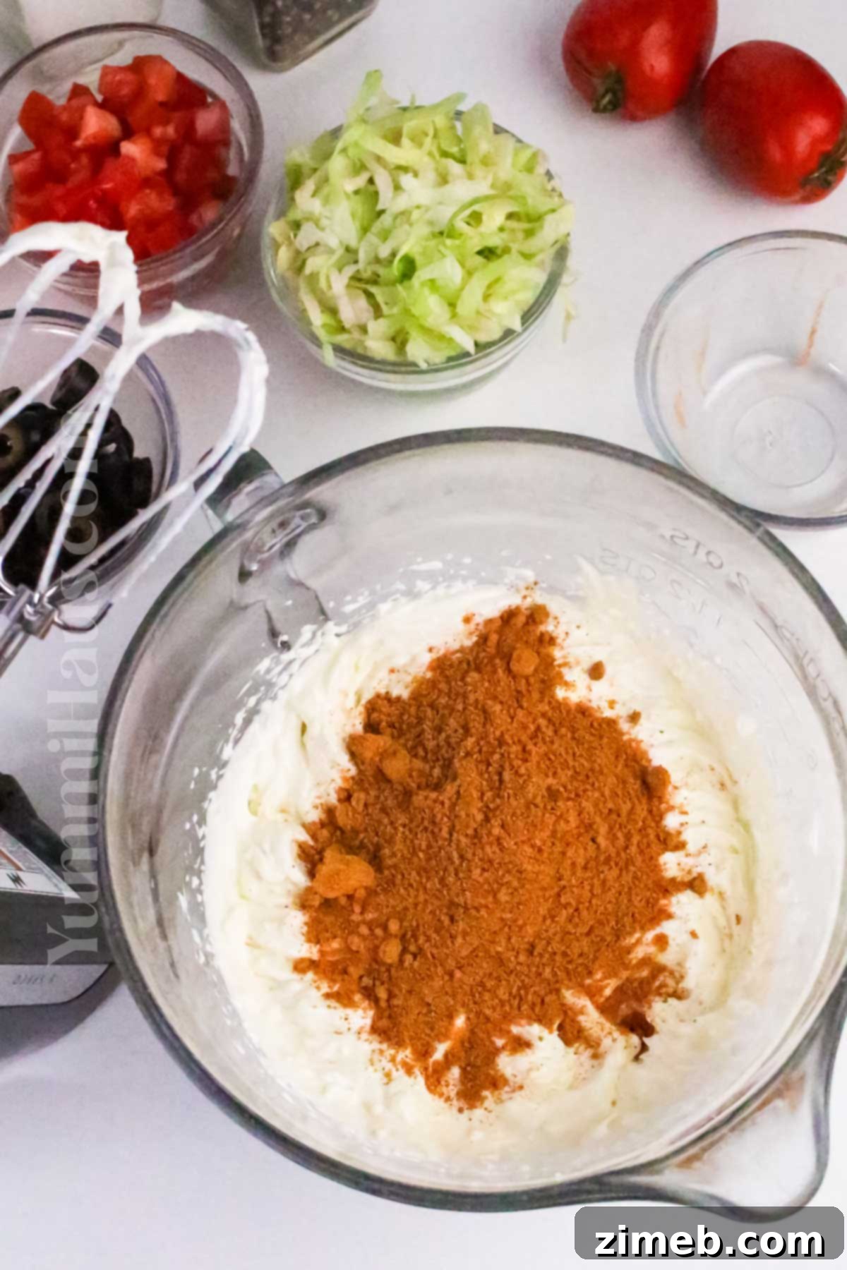 Fiesta Taco Dip 6 How to make easy Taco Dip at home