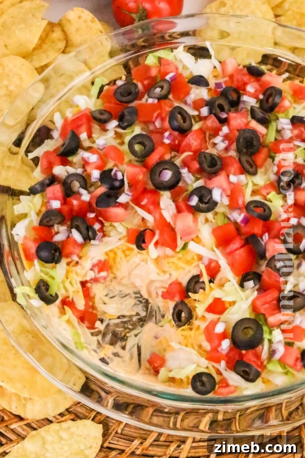 Fiesta Taco Dip 8 Taco dip for Cinco de Mayo celebrations