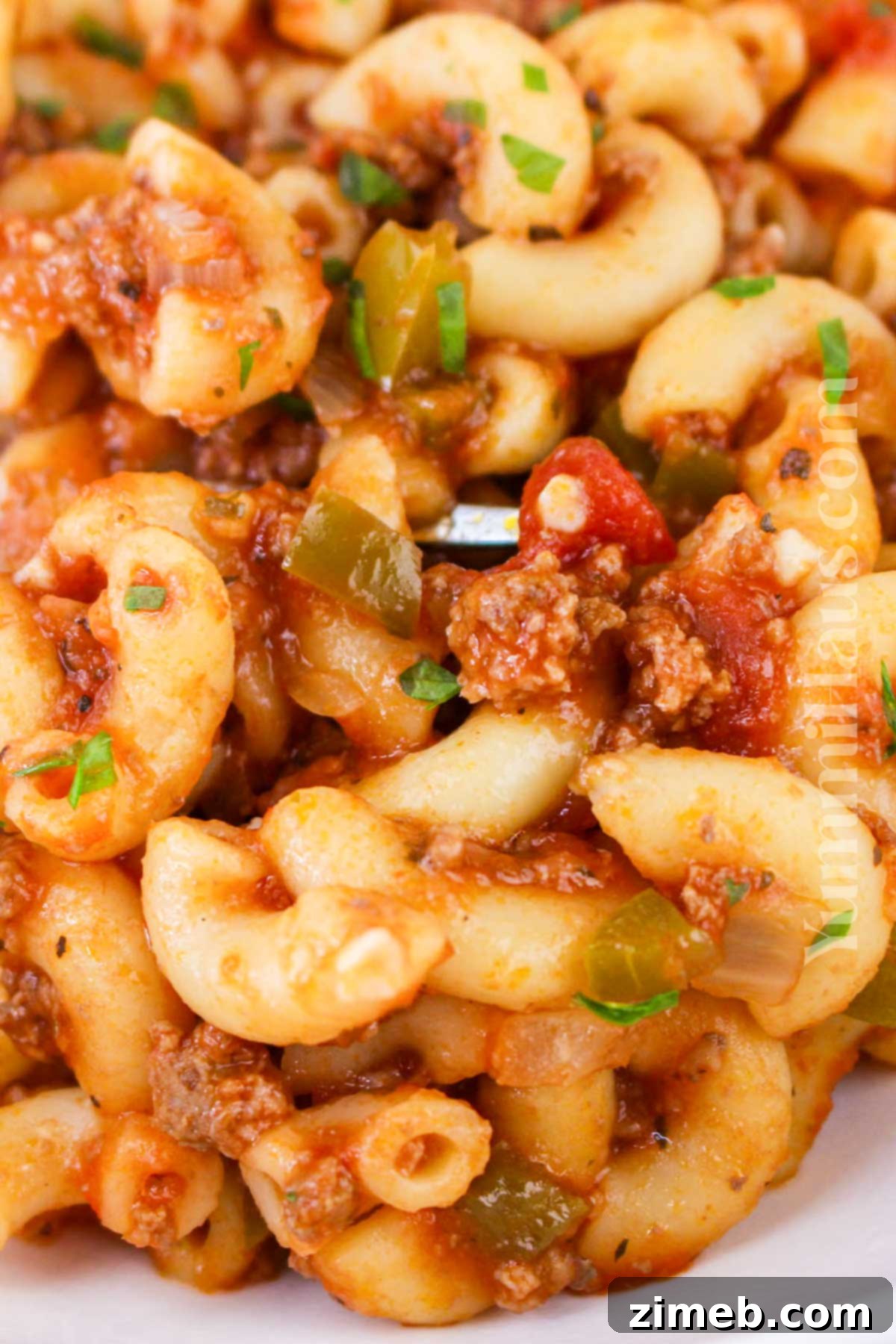 Effortless Crockpot Goulash 14 The final delicious Goulash in the Crockpot recipe ready to serve