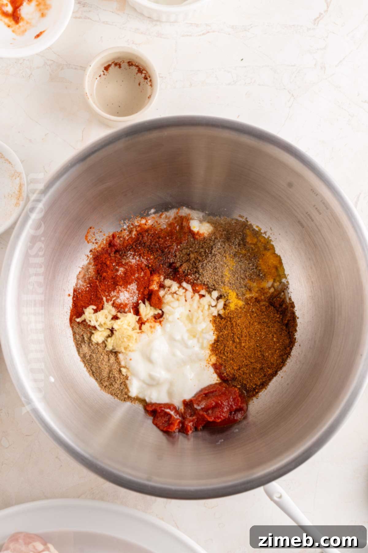making the marinade