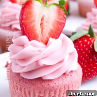 Sweet Strawberry Delights 16 Strawberry Cupcakes