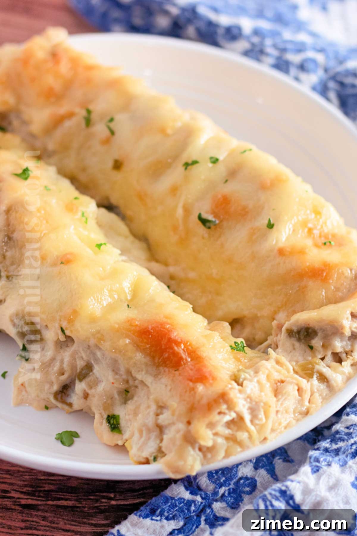 Creamy White Chicken Enchiladas 15 creamy chicken dinner
