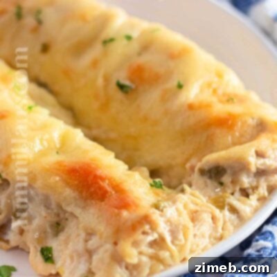 White Chicken Enchiladas