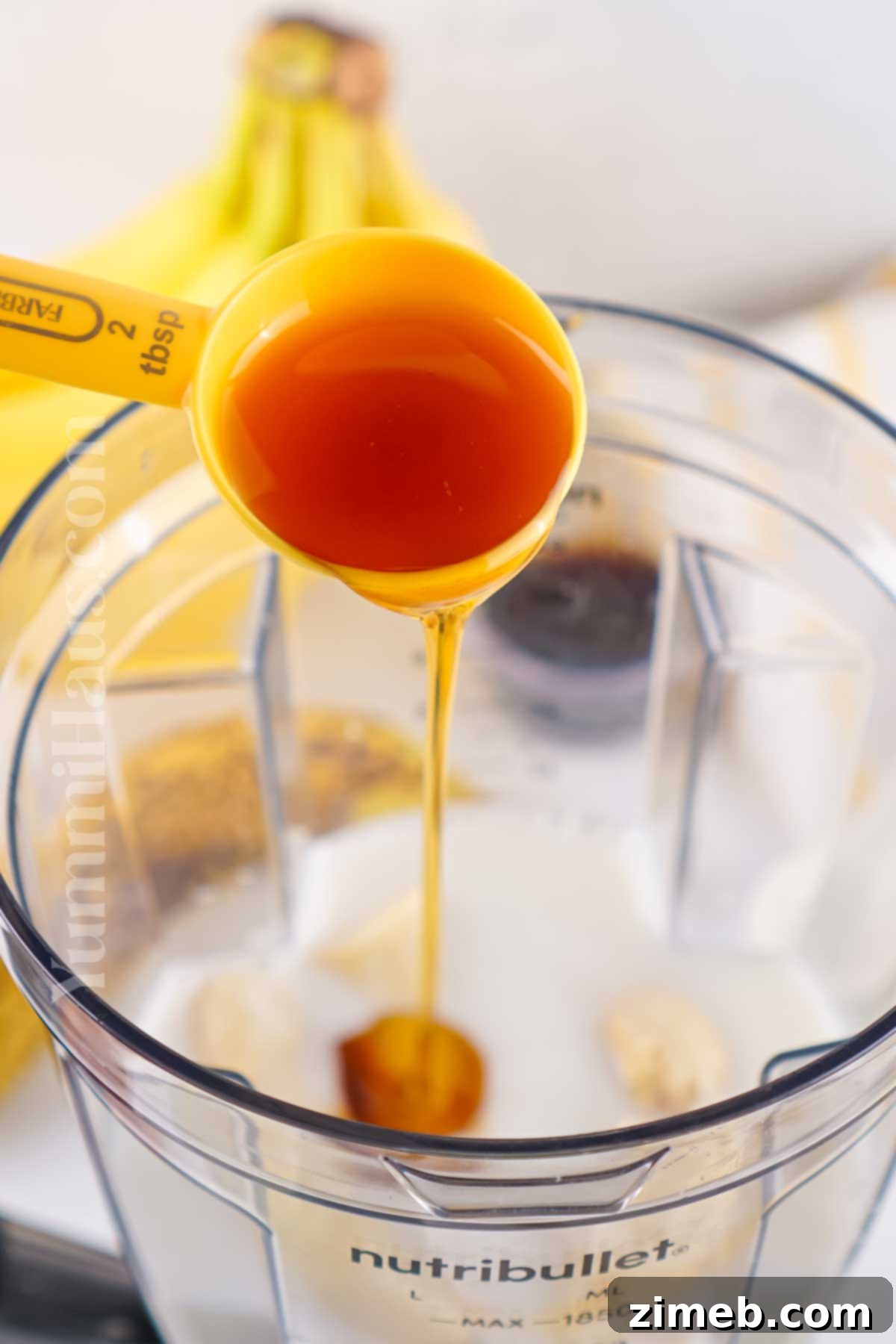 adding the syrup