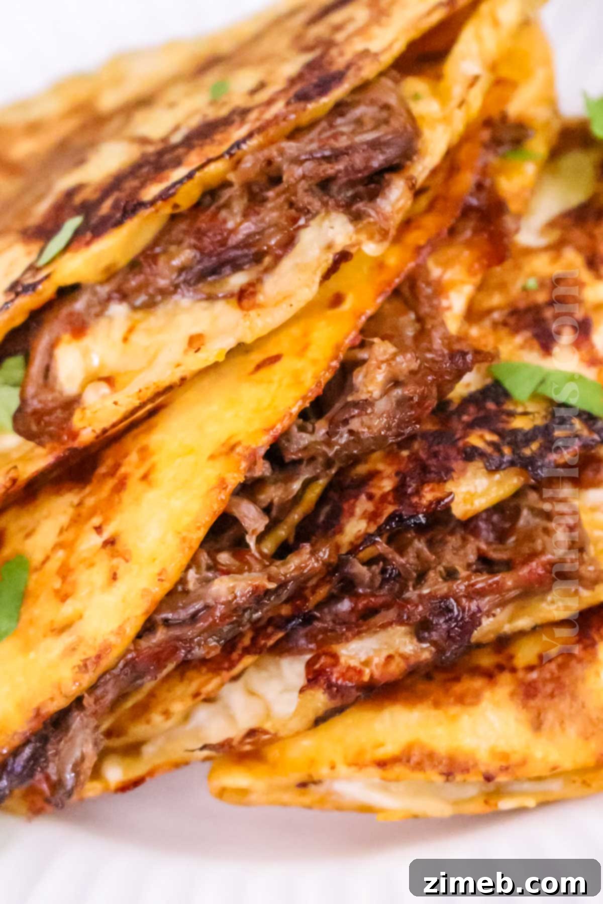 Easy Slow Cooker Birria Tacos 3 taco dinner
