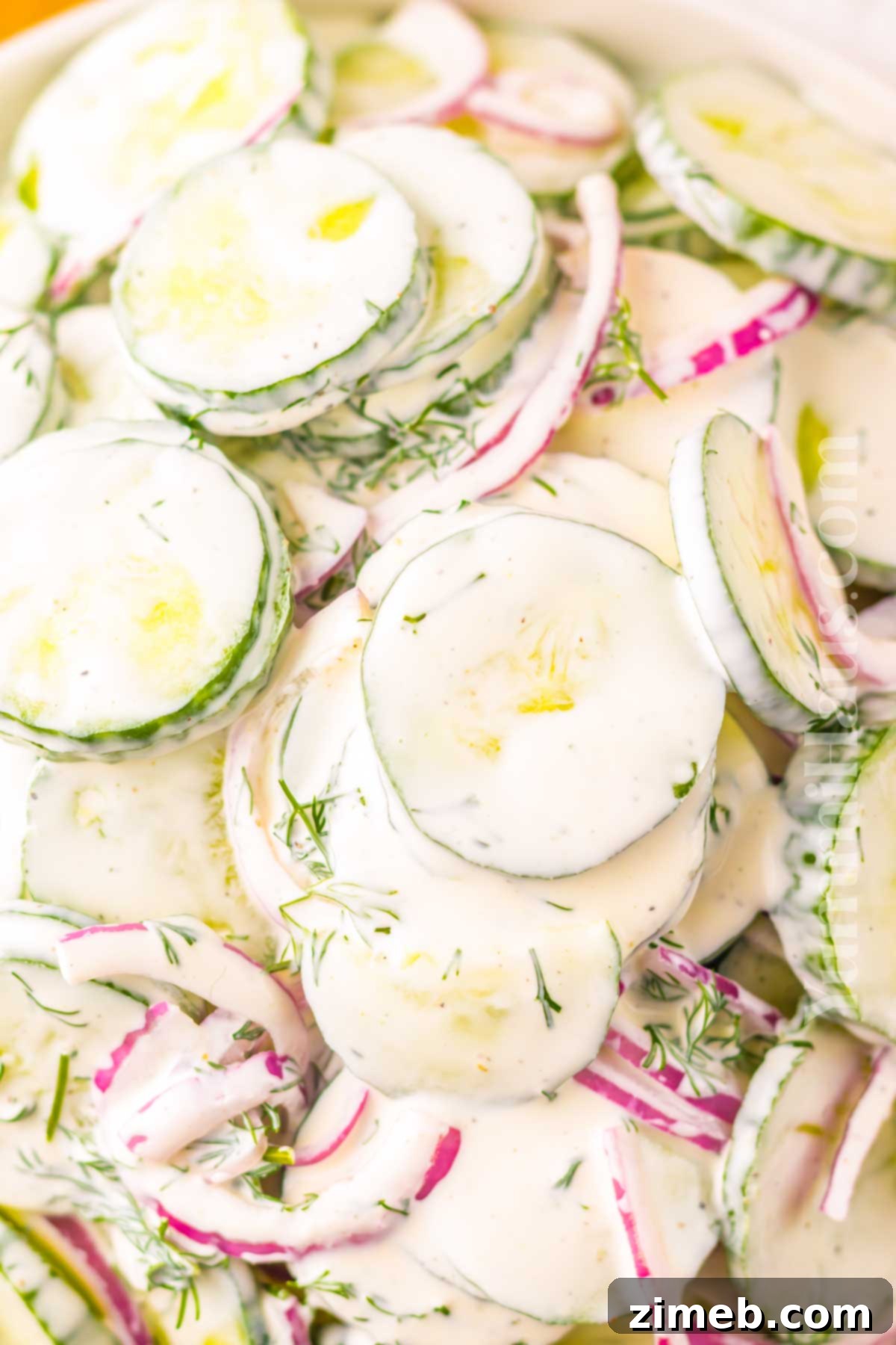 Cool and Creamy Cucumber Delight 7 Best Creamy Cucumber Salad recipe
